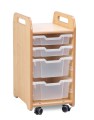 Kast B36 x D47 x H73 cm Esdoorn met 2 Laden H7,5 en 2 Laden H15 Tangara Groothandel voor de Kinderopvang